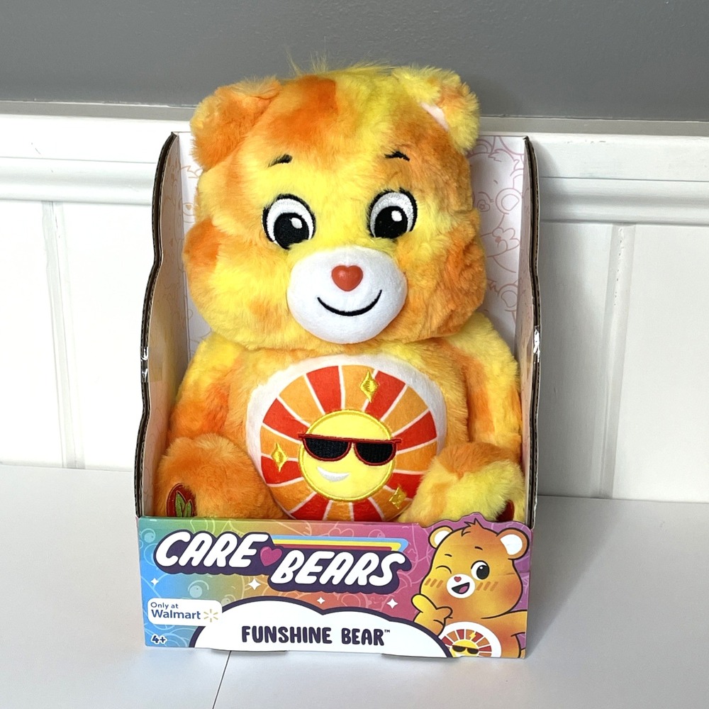 Care Bears Funshine Bear Walmart Exclusive Plush 2024 NEW NIB